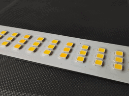 LED module with glue