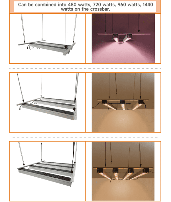 480w 720w 960w 1440w 1000w 1500w Led Grow Light