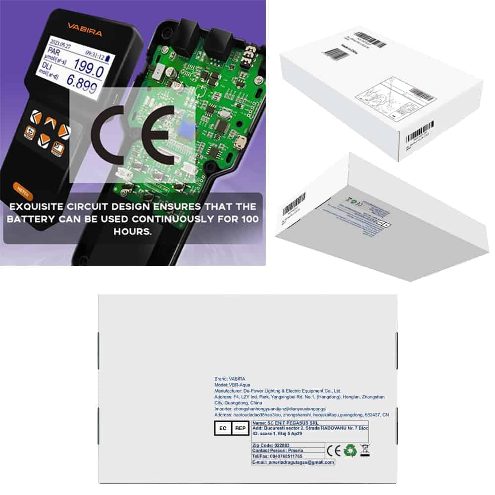 VBR-Aqua internal circuit design and product packaging